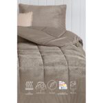 Elart Luis Comfort Set Tek Kişilik (155X215 Cm) Vizon - Görsel 2