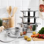 Schafer Steel Storm Çelik Tencere Seti 8 Parça-Inox