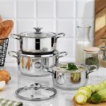 Schafer Steel Storm Çelik Tencere Seti 6 Parça-Inox