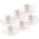 Emsan 6 Kişilik Desenli Porselen Kahve Fincanı Seti - 12 Parça - Görsel 4