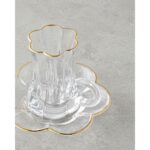 English Home Monica Cam 12 Parça 6 Kişilik Çay Seti 80 ml Gold - Görsel 3