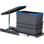 Pyramith ÇÖP KOVASI 24LT ANTRASİT TELESKOPİK RAYLI