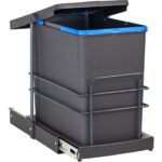 Pyramith ÇÖP KOVASI 24LT ANTRASİT TELESKOPİK RAYLI - Görsel 2