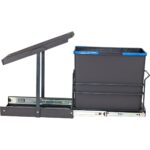 Pyramith ÇÖP KOVASI 24LT ANTRASİT TELESKOPİK RAYLI - Görsel 3