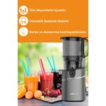 Tigrecook Slow Juicer Yavaş Sıkım Katı Meyve Sıkacağı Sorbe ve Dondurma - Görsel 5