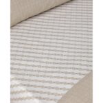 English Home Linework Kolay Ütülenir Tek Kişilik Nevresim Takımı 160X220 cm Bej - Görsel 5