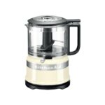 KitchenAid Mini Mutfak Robotu 240 W 830 ml – Kompakt, Paslanmaz Çelik Bıçaklı, Almond Cream, Tek Tuşla Kolay Kullanım