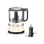 KitchenAid Mini Mutfak Robotu 240 W 830 ml – Kompakt, Paslanmaz Çelik Bıçaklı, Almond Cream, Tek Tuşla Kolay Kullanım - Görsel 2