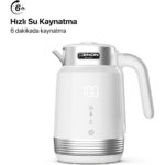 Xenon Smart Akıllı Kettle Paslanmaz Çelik Çift Katmanlı Led Ekranlı Hızlı Kaynatma Akım Korumalı Su Isıtıcı 1.7 Lt X7102 - Görsel 2