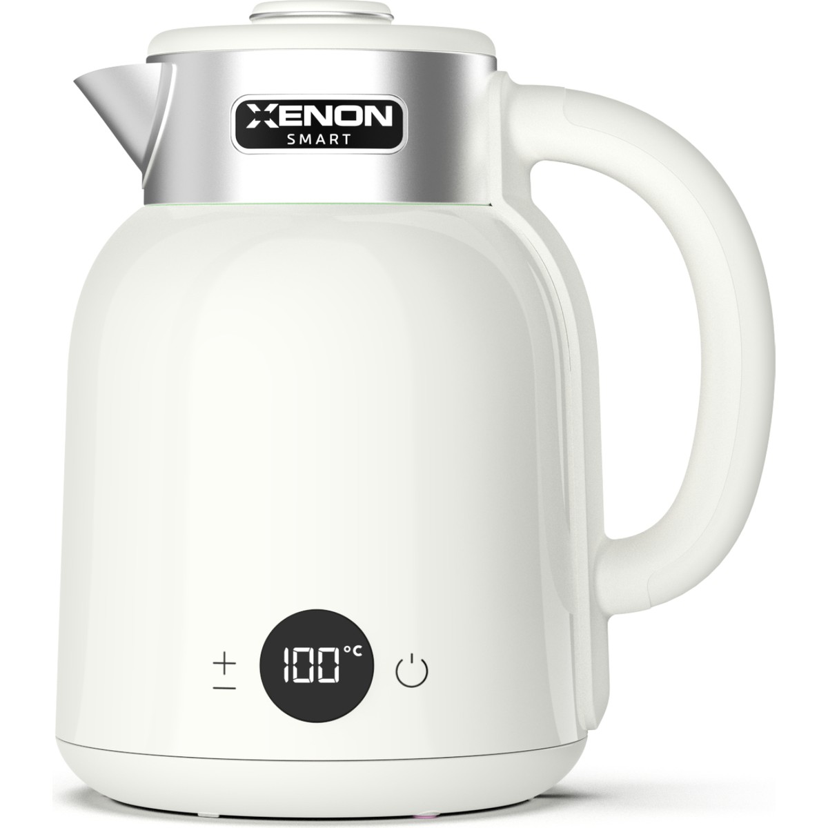 110001087396354.jpg Xenon Smart Akıllı Kettle Paslanmaz Çelik Çift Katmanlı Led Ekranlı Hızlı Kaynatma Akım Korumalı Su Isıtıcı 1.5 Lt X7101 - Görsel 1