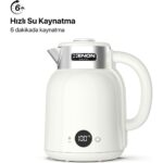 Xenon Smart Akıllı Kettle Paslanmaz Çelik Çift Katmanlı Led Ekranlı Hızlı Kaynatma Akım Korumalı Su Isıtıcı 1.5 Lt X7101 - Görsel 2