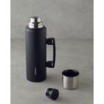 English Home Heatlock Çelik Bardaklı Termos 1,5l Siyah - Görsel 3