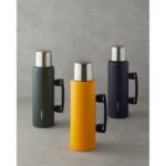 English Home Heatlock Çelik Bardaklı Termos 1,5l Siyah - Görsel 5