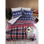 Sehra Lüks Dayanıklı Yumuşak Pamuklu Çift Kişilik Nevresim Takımı Seti + Lastikli Çarşaf +2 Yastık Kılıflı - Görsel 2