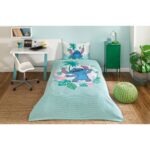 Özdilek Stitch Summer Tek Kişilik Disney Lisanslı Lastikli Çarşaf Çocuk Nevresim Takımı - Görsel 3