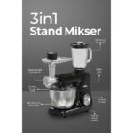 Sinbo  SMX-2775 Çok Amaçlı Mutfak Şefi ( Hamur - Kıyma - Blender Makinesi ) Hediye Spatula Seti - Görsel 3