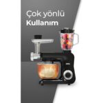 Sinbo  SMX-2775 Çok Amaçlı Mutfak Şefi ( Hamur - Kıyma - Blender Makinesi ) Hediye Spatula Seti - Görsel 4