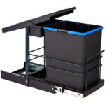 Pyramith Antrasit 16+1 Litre Teleskopik Raylı Çöp Kovası (P-9155) - Görsel 2