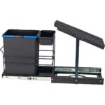 Pyramith Antrasit 16+1 Litre Teleskopik Raylı Çöp Kovası (P-9155) - Görsel 3