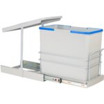 Pyramith Gri 24 Litre Teleskopik Raylı Çöp Kovası (P-9156)