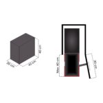 Pyramith Gri 24 Litre Teleskopik Raylı Çöp Kovası (P-9156) - Görsel 4