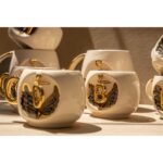 Bsk Ceramics Handmade Harfli Melek Kahve Fincanı Siyah A Harfi - Görsel 3