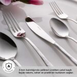Emsan Akasya 72 Parça 12 Kişilik Kutulu Çatal Kaşık Bıçak Takımı - Görsel 2