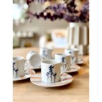 Porland Girye Desen2 2 Kişilik 4 Parça Kahve Fincanı 90CC 04PPO000641 - Görsel 2