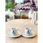 Porland Girye Desen4 2 Kişilik 4 Parça Kahve Fincanı 90CC 04PPO000641 - Görsel 2