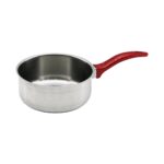 Mcreative 14CM   Kırmızı Plastik Kulp   Çelik  Sos Tava