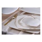 Güral Porselen G&38UUMLRAL Caroline 85 Parça 12 Kişilik Kare Yemek Takımı 6600 Diğer - Görsel 2