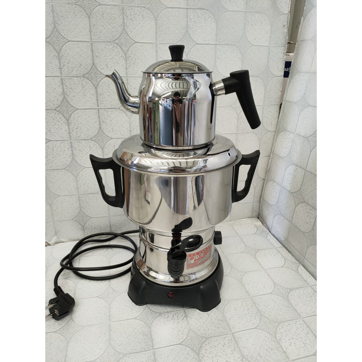 110001095894716.jpg Seçil Elektrikli Semaver- 4.5 Lt - Görsel 1