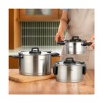 Nehir Elena Saten 6 Parça Derin Tencere Set - Görsel 3