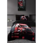 Altınbaşak %100 Pamuk Tek Kişilik Nevresim Takımı Velox Black