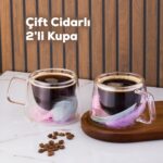 Perotti 16797 Double Feather Çift Cidarlı Kupa 2 Adet 200 ml
