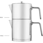 Jumbo Paslanmaz Çelik Çaydanlık 2,6 Lt Gümüş İndüksiyon Ocak Uyumlu Bulaşık Makinesinde Yıkanabilir - Görsel 5