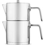 Jumbo Metalix Midi Paslanmaz Çelik 1,2 Litre Gümüş Çaydanlık Düşme Önleyici Kapaklı - Görsel 4