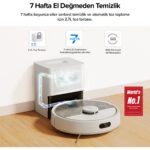 Roborock Q8 Plus Akıllı Robot Robot Süpürge - Beyaz - Görsel 5