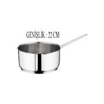 Oms Çelik Kaçerola 22 cm Sütlük/sosluk Cam Kapaklı - Görsel 4