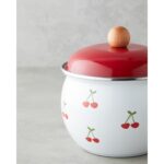 English Home Cherry Dream Emaye Sos Tenceresı 1,6l Kırmızı - Görsel 3