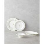 English Home Lavender Porselen Kahvaltı Takımı 12 Parça 6 Kişilik Yeşil-Mavi