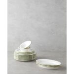 English Home Lavender Porselen Kahvaltı Takımı 12 Parça 6 Kişilik Yeşil-Mavi - Görsel 2