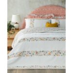 English Home Bloomy Lines Pamuklu Tek Kişilik Nevresım Setı 160 x 220 cm Sarı