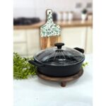 Acar Dıamente 30 cm Granit Döküm Basık Model Tencere