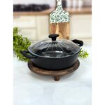 Acar Dıamente 30 cm Granit Döküm Basık Model Tencere - Görsel 4