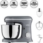 Lydsto  Kitchen Helper PV-4700 1500W-5.2 Litre -10 Kademe Hız Ayarı Stand Mikser Hamur Yoğurma Makinesi Antrasit
