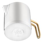 Jumbo Metalix Midi Paslanmaz Çelik Çaydanlık Seti 0,9 L Demlik + 1,2 L Suluk, Ergonomik Kulp ve İndüksiyon Uyumlu Titanyum Gold Tasarım - Görsel 5