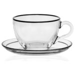 Decorium Black Line 12 Parça 6 Kişilik 240 ml Fincan Takımı 9-01110644 - Görsel 2