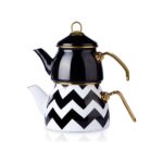 Le Murano Zigzag Emaye Çaydanlık Takımı