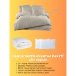 Merya Çift Kişilik Saten Avantaj Paket Taş